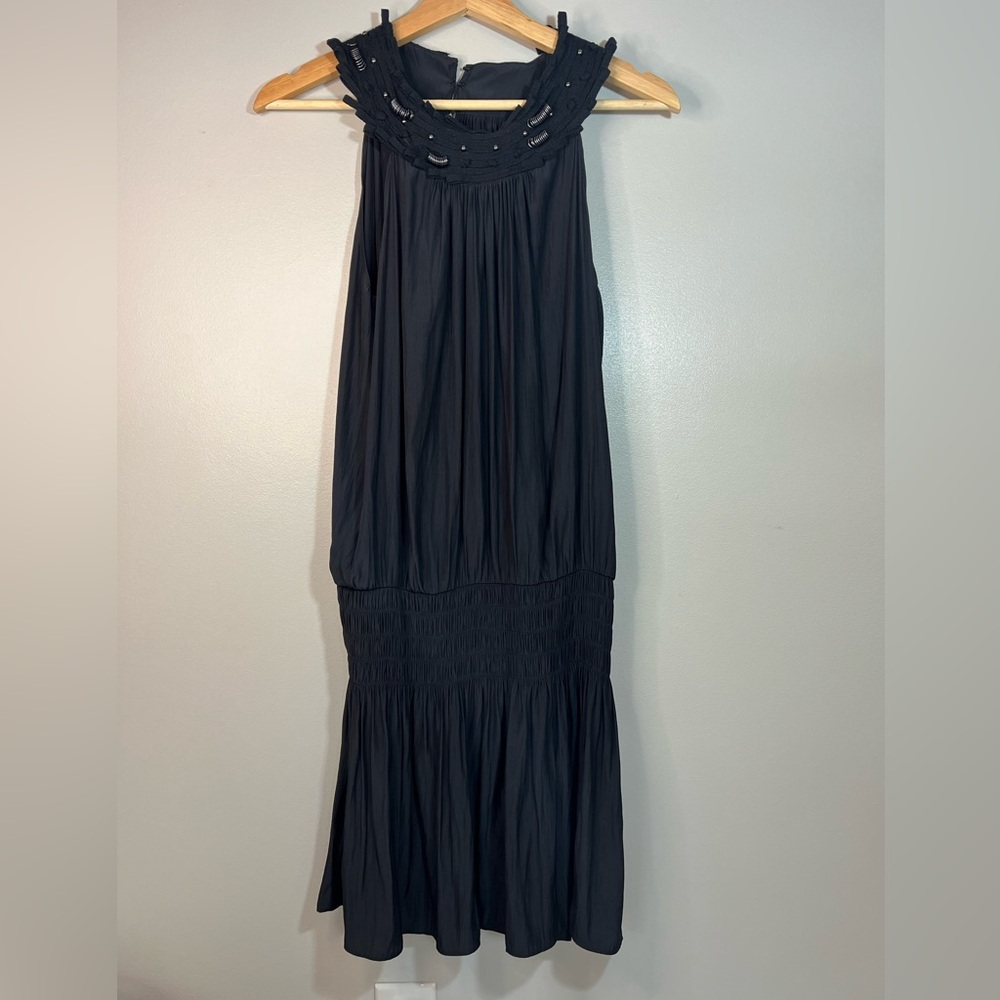 Ramy Brook Black Sleeveless Blouson Mini Dress Women’s Large